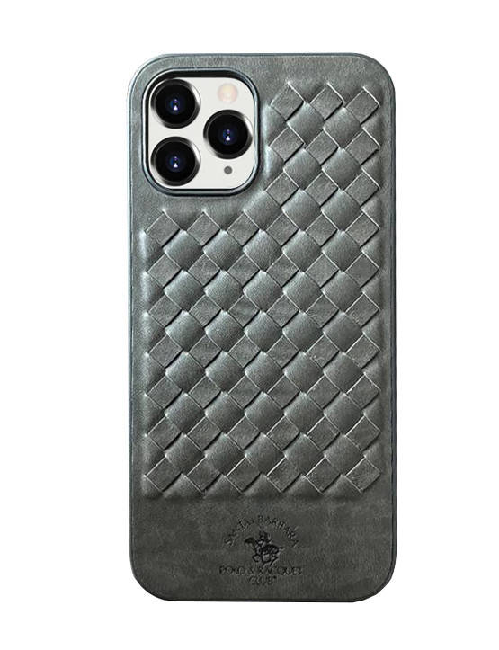 

Чехол Кожаный Leather Case для iPhone 12 Pro Max Polo Premium (04) Gray серый