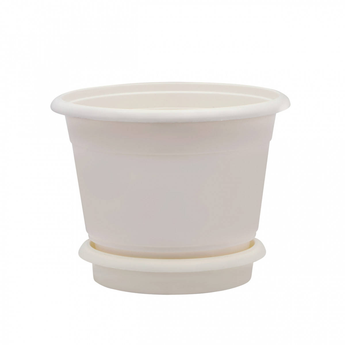 

Горшок для цветов D = 16,5 см белый Юнипласт