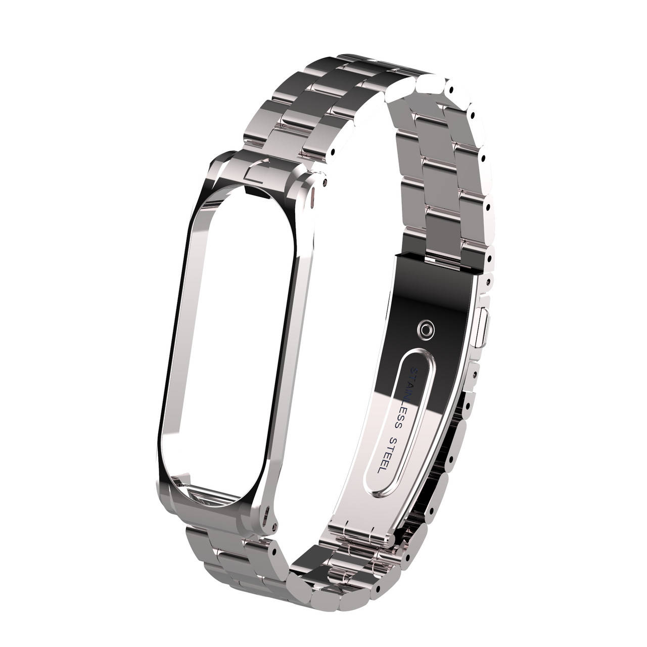 

Ремешок для фитнес браслета Xiaomi Mi Band 3 и 4 Bead design Silver