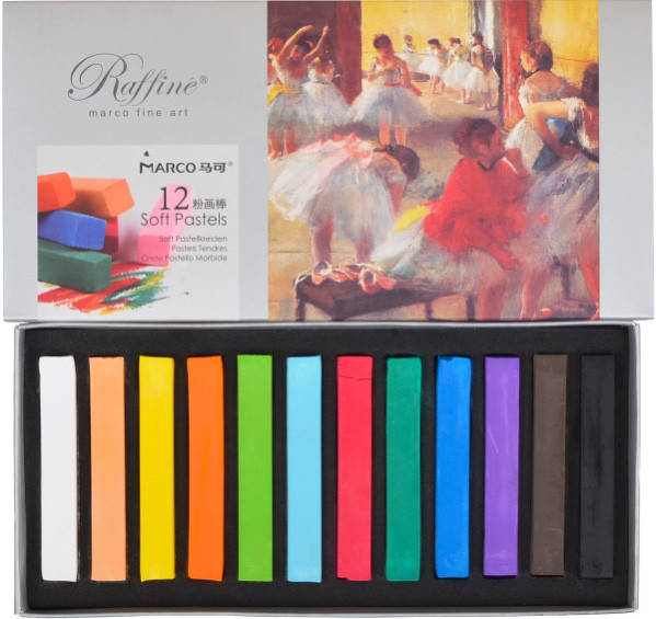 

Пастели сухие мягкие Marco Raffine fine art 12 цветов D7300-12CB, 91417