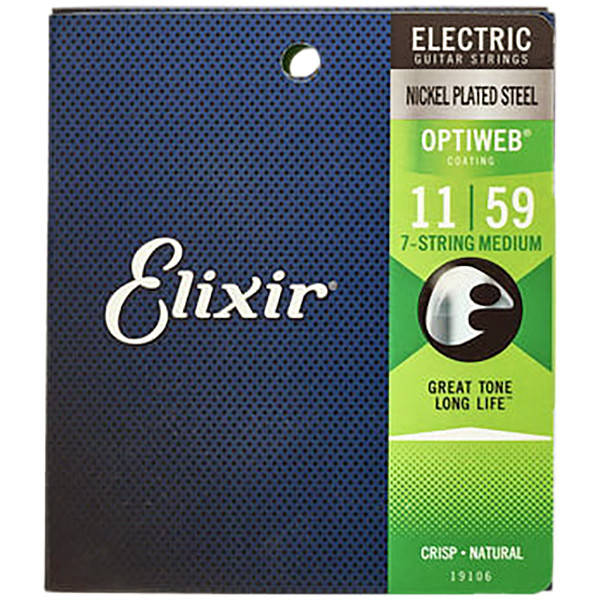 

Струны Elixir 19106 Optiweb Nickel Plated Steel 7-String Medium 11-59