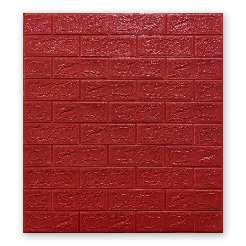 

№8 Самоклеющаяся 3D панель "Красный кирпич" 77×70 см толщина 5 мм