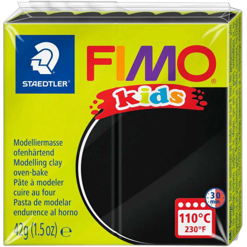 

Полимерная глина Fimo Kids черная 42 грамма Staedtler, 80309, Черный