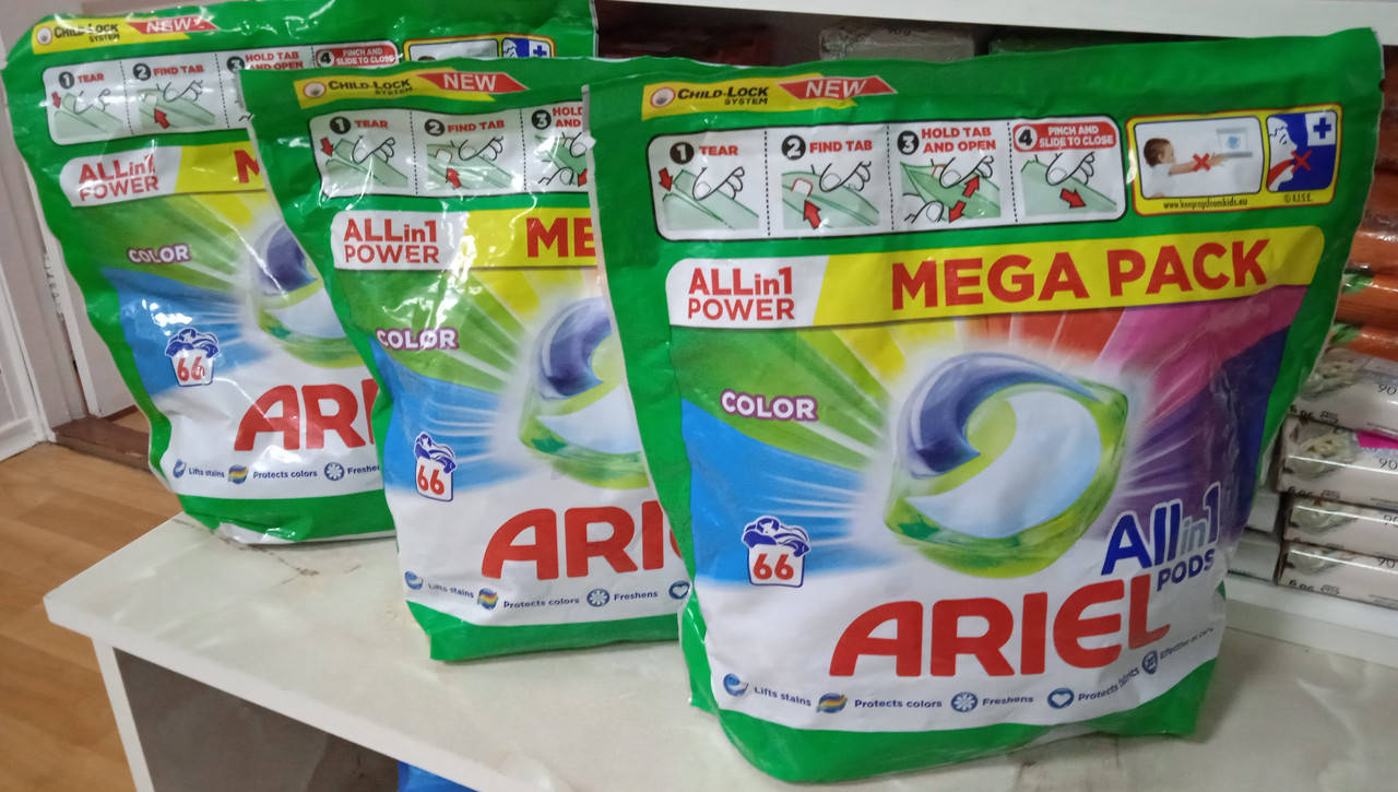 

Ariel all in 1 color капсулы 66 шт. Италия. Каждая капсула имеет штамп!