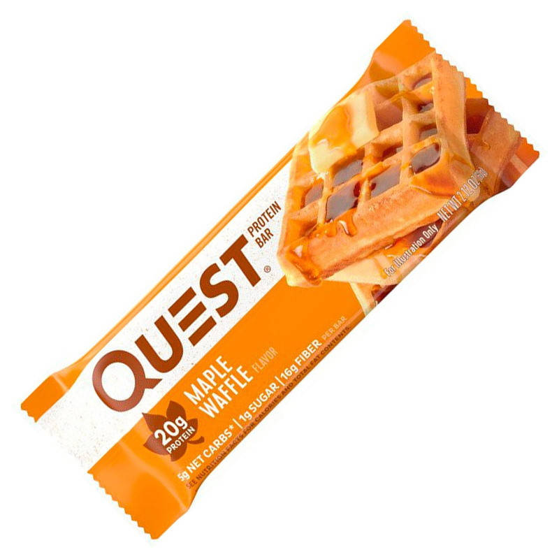 

Батончик Quest Nutrition Protein Bar, 60 грамм Вафли с кленовым сиропом