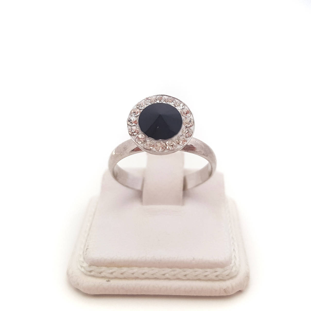 

Серебряное кольцо с кристаллами Swarovski