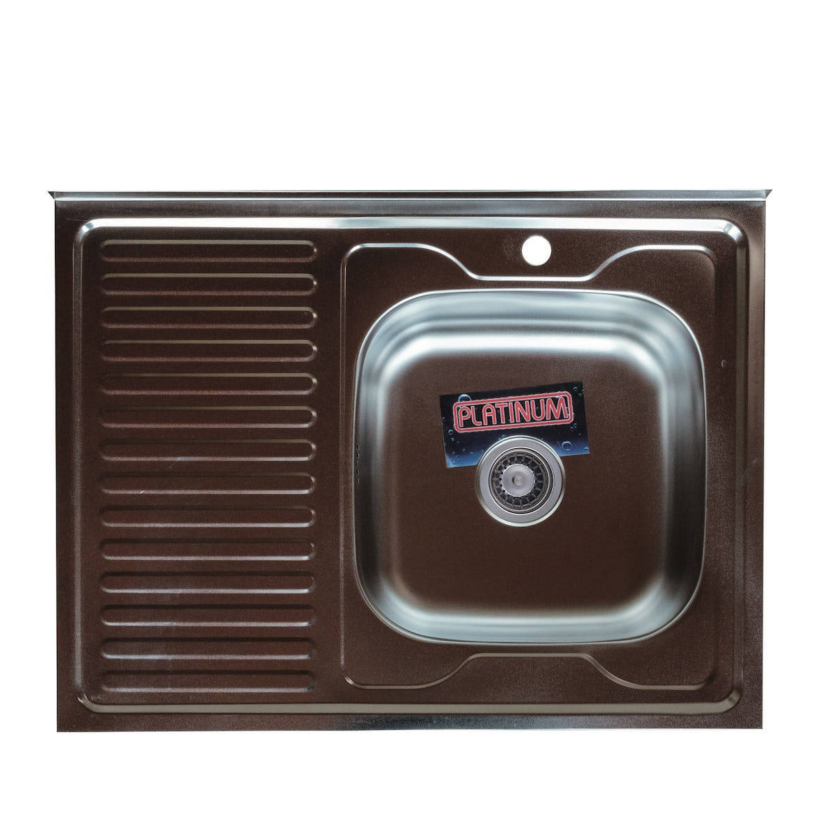 

Накладная кухонная мойка Platinum 80*60 (cм) в покрытии satin (матовая), с толщиной 0,7(мм)R(правая)