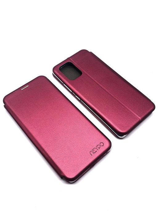 

Чехол книжка Samsung S10 Lite бордовый \ Чехол книжка Samsung s10 lite (магнитная есть отдел для карты)