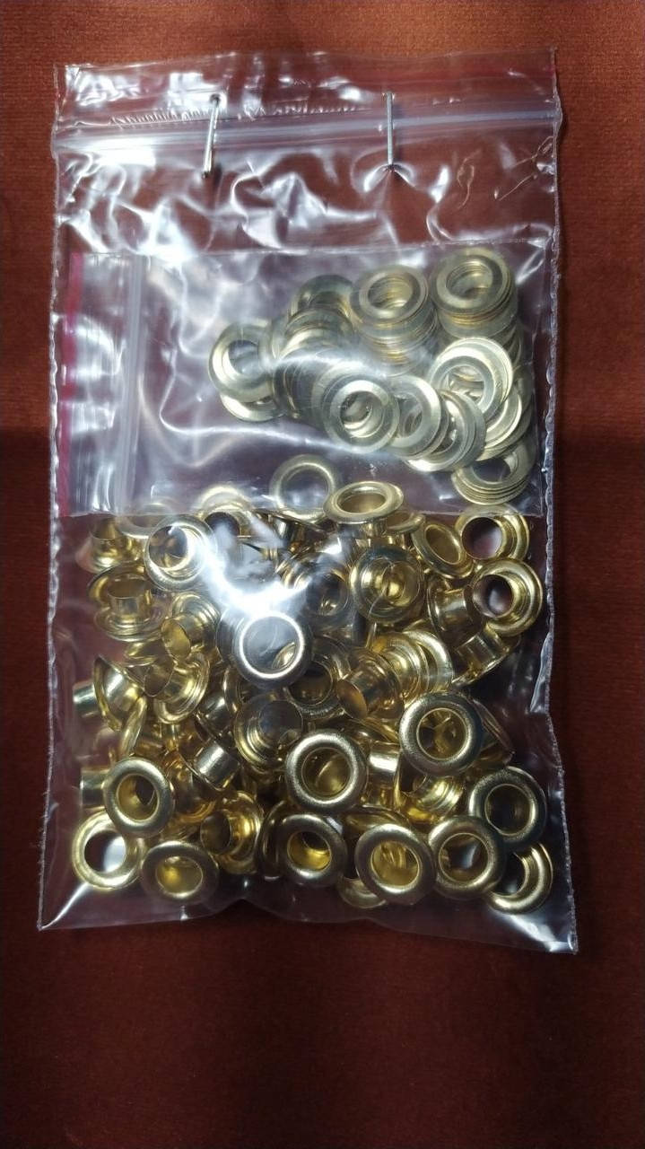 

Люверс 6мм, золото 100шт., Золотистый