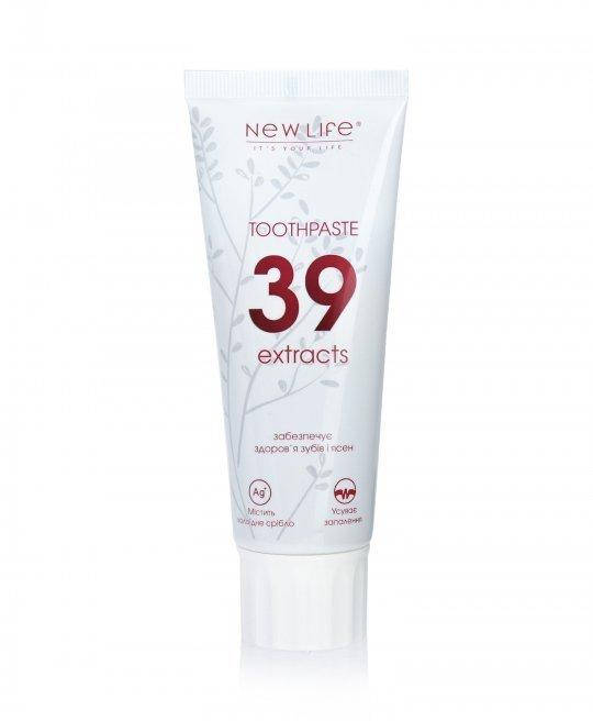 

Зубная паста лечебная 39 экстрактов на травах с коллоидным серебром 75 г Новая жизнь