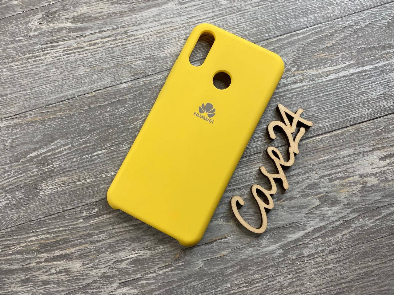 

Чехол Soft touch для Huawei P Smart Plus (на п смарт плюс) желтый