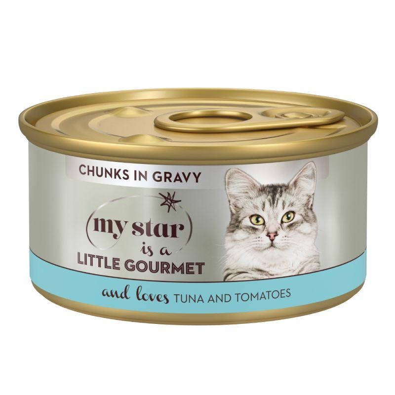 

Консервы для кошек My Star Gourmet (гурме) кусочки в соусе (12шт микс упаковка)