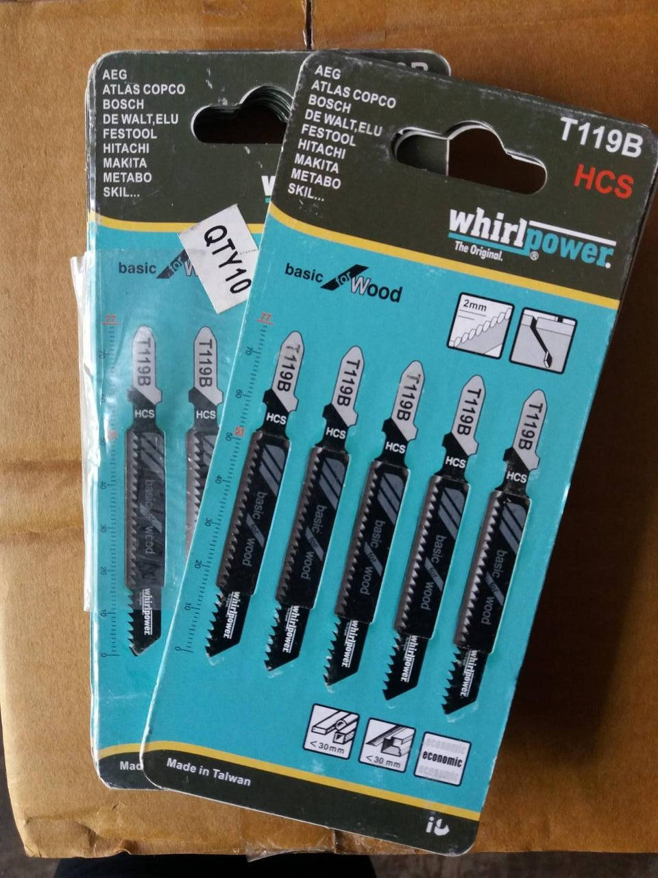 

Набор пилочек для электролобзика Whirlpower T119B 5шт