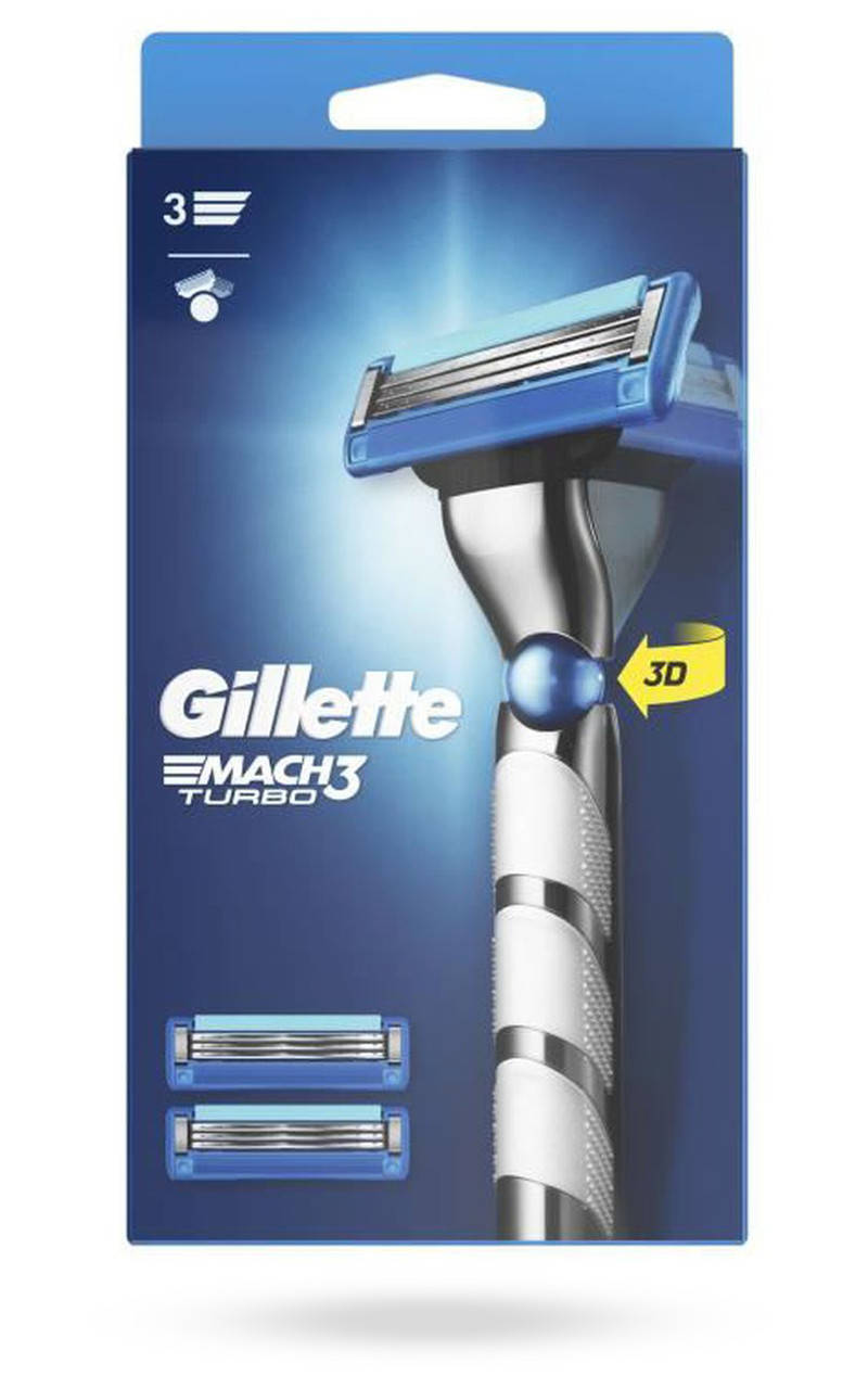 

Станок для бритья (Бритва) Gillette Mach3 Turbo с 3 сменными картриджами
