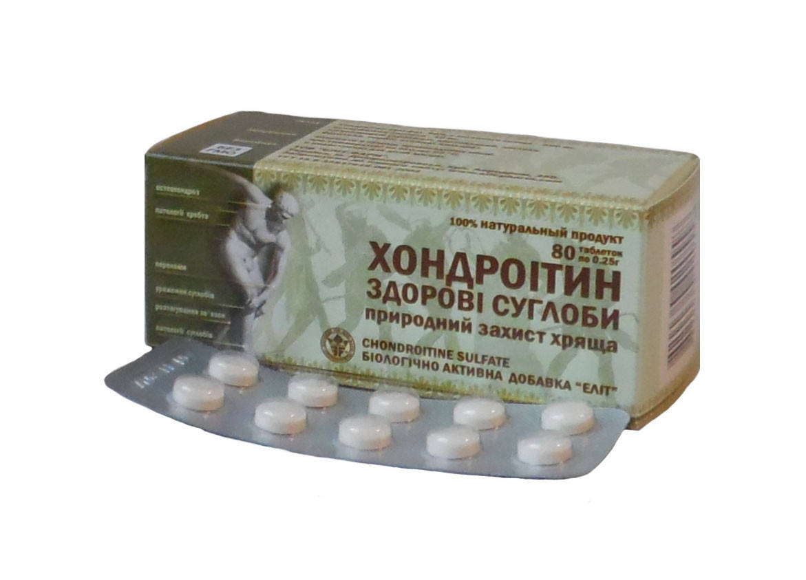 

Хондроитин здоровые суставы вытяжка из акульего хряща 80 таблеток Элит-фарм