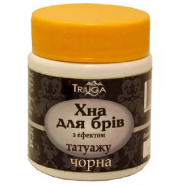 

Хна для бровей Triuga с эффектом татуажа Черная, 20 г