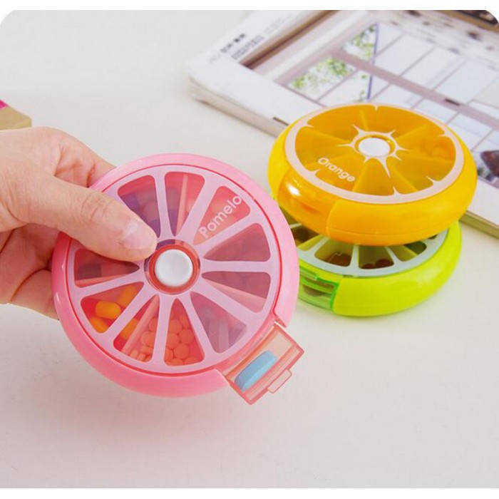 

Таблетница Citrus Pill Box Грейфрут