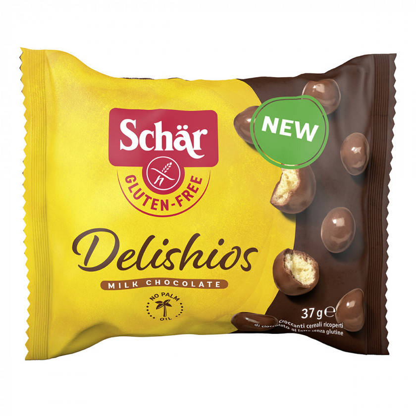 

Хрустящее драже в молочном шоколаде "Delishios" Dr. Schar 37 г