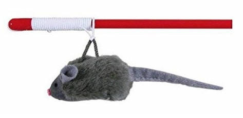 

Trixie Playing Rod with Squeaky Mouse Игрушка для кошек удочка с мышкой 47 см