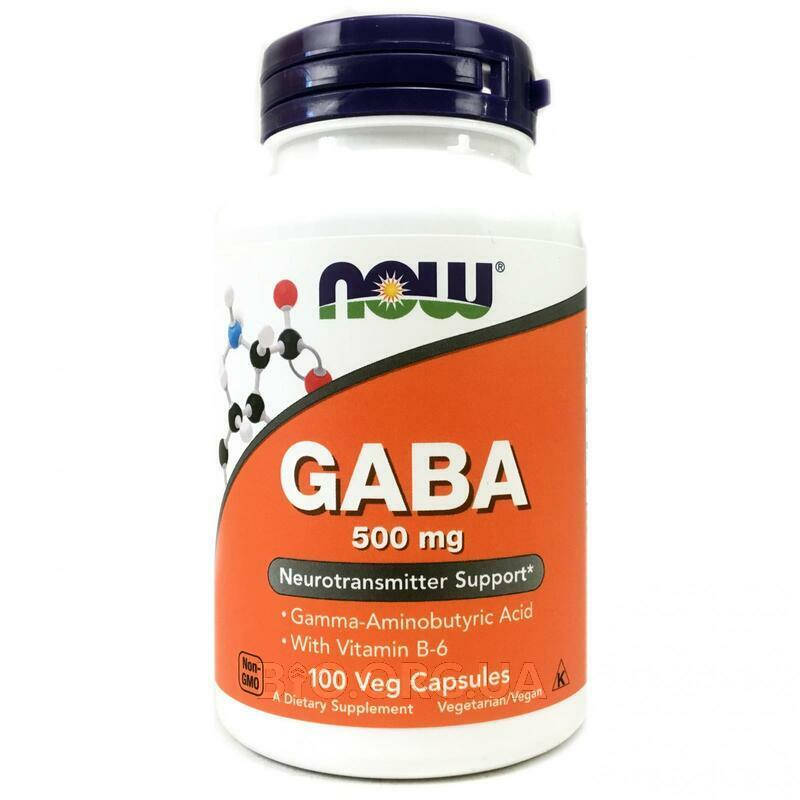 

NOW GABA 500мг в капсулах №100