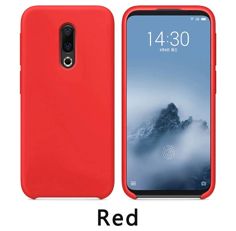 

Силиконовый чехол для Meizu 16 \ 16x M872H Красный микрофибра soft touch