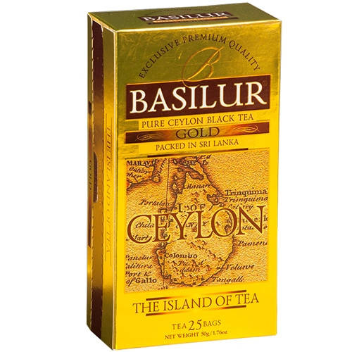 

Чай черный Basilur Чайный остров Золотой пакетированный 25шт