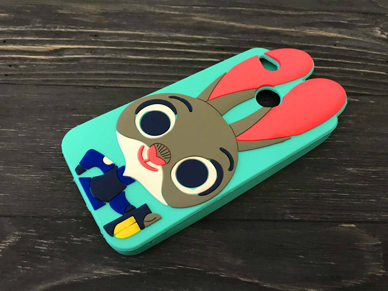 

Резиновый 3D чехол для Xiaomi RedMi 4X Джуди (4 цвета) голубой