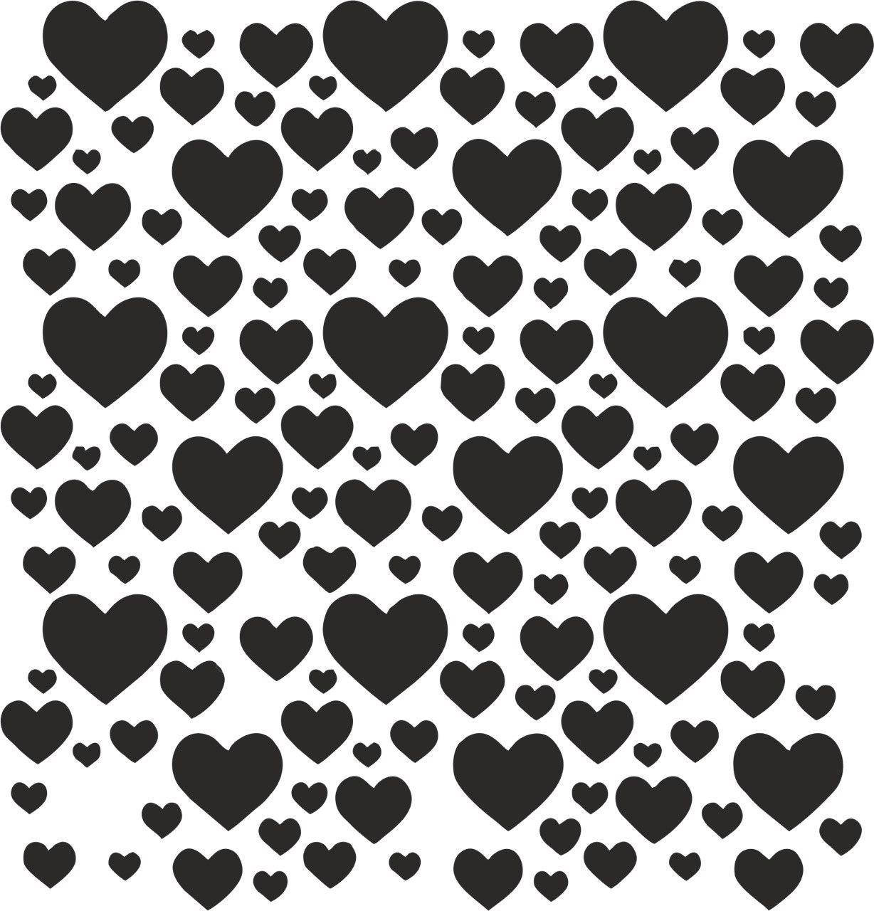 

Трафареты для пряников "Сердечки 12"