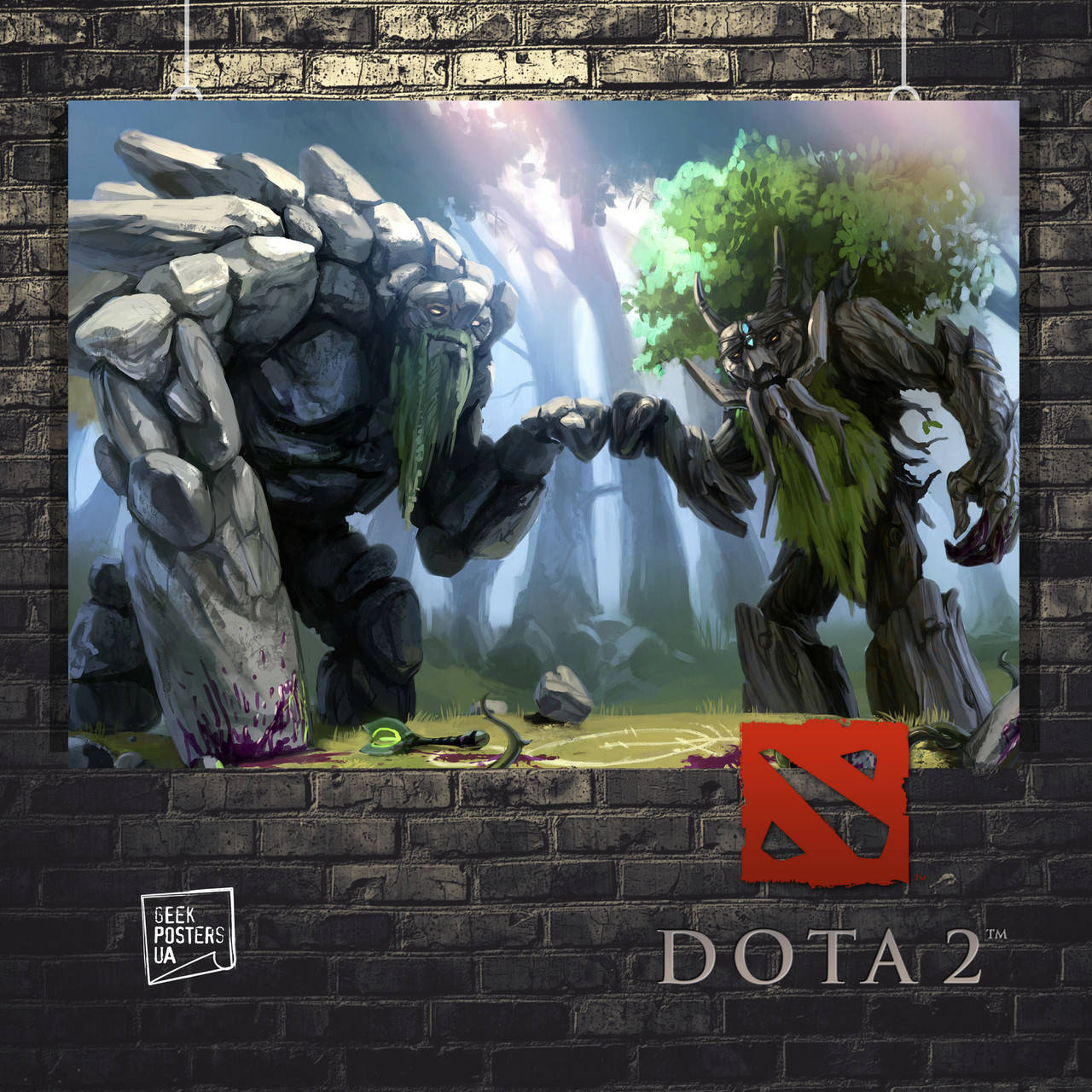 

Постер DOTA, весёлые деревья. Размер 42x30см (A3). Матовая бумага