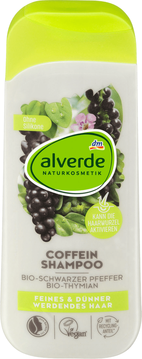 

Шампунь против выпадения волос alverde NATURKOSMETIK Coffein, 200 ml