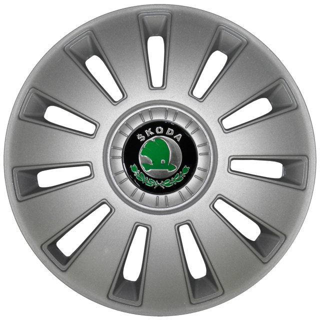 

Колпаки колес Шкода SKODA R15 серебристые REX