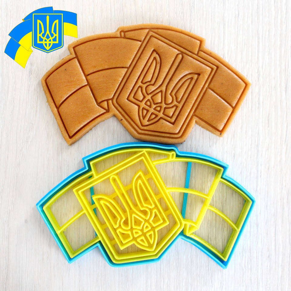 

Вырубка для пряника пластиковая с оттиском Украинская символика