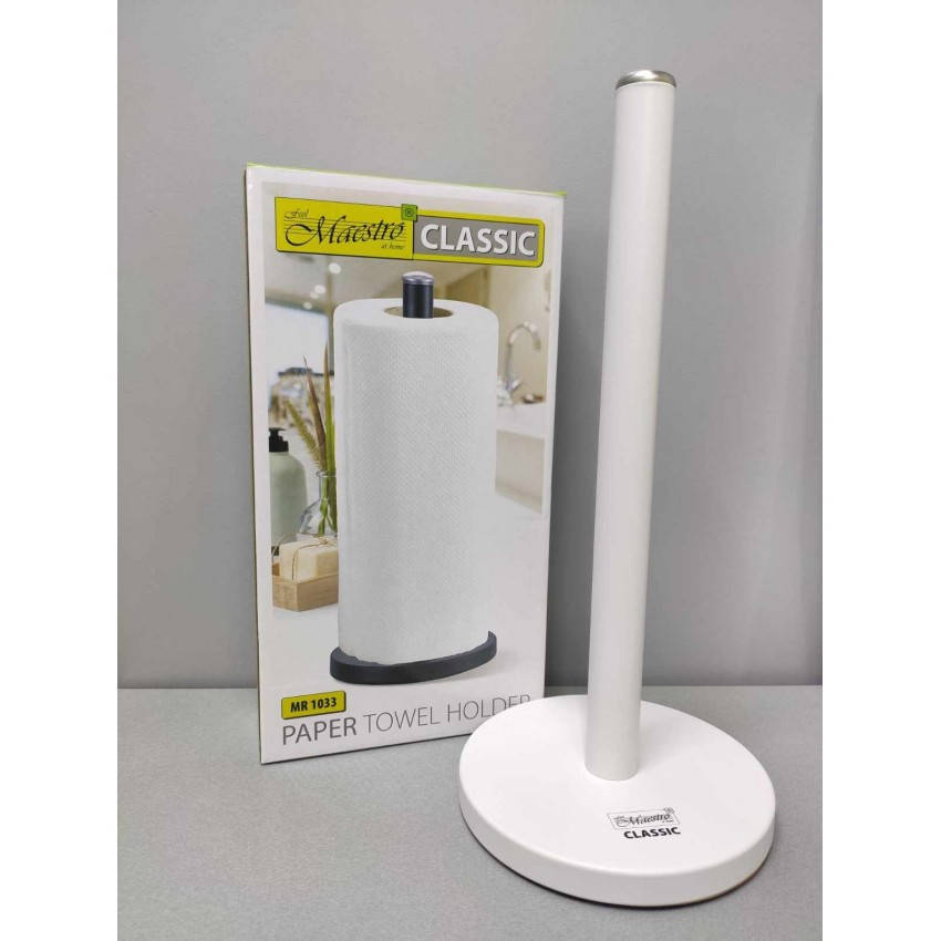 

Держатель для бумажных полотенец на стол Maestro 34,5 х 15 см White MR-1033, Белый