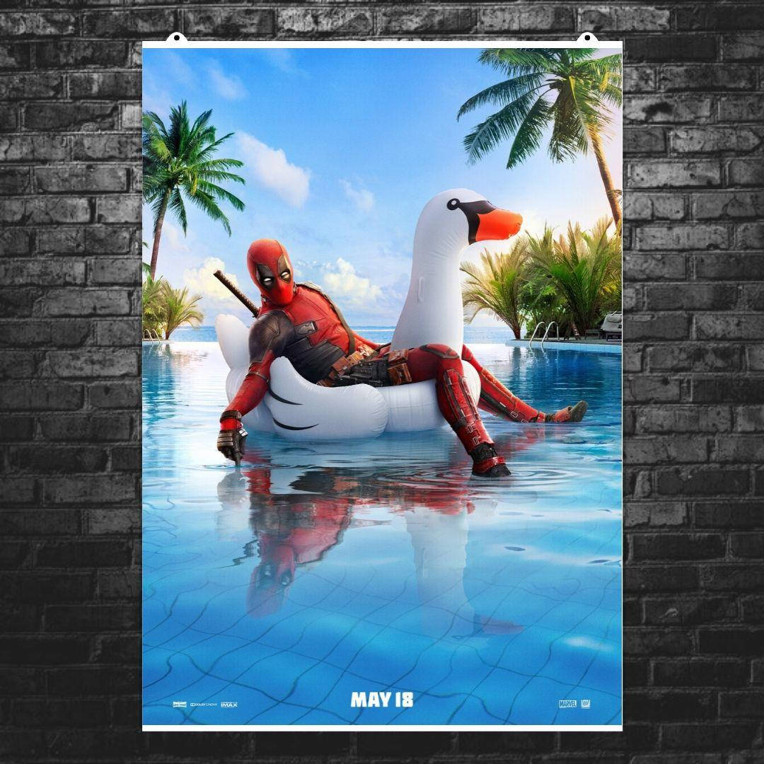 

Постер "Deadpool. Дэдпул на уточке в бассейне". Marvel. Размер 42x30см (A3). Полуглянец