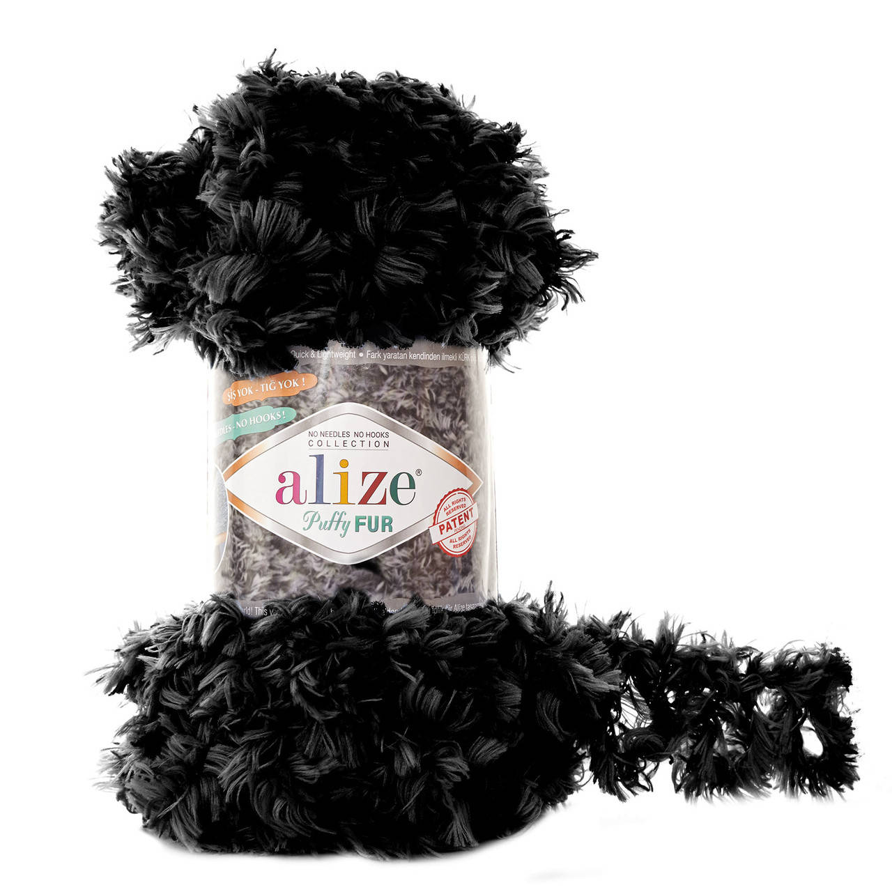 

Пряжа с петлями для вязания руками Alize Puffy Fur 6101 (нитки с петельками Ализе Пуффи Фер Фур)