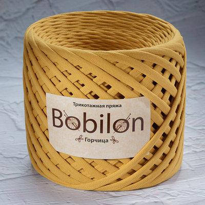 

Трикотажная пряжа Бобилон MEDIUM 7-9 мм горчица № 6009