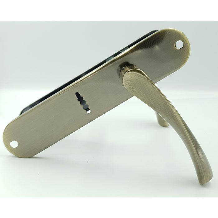 

Ручка на планке под сувальный ключ Trion POLIS AL SAFE 55 mm AB большая планка, Бронза