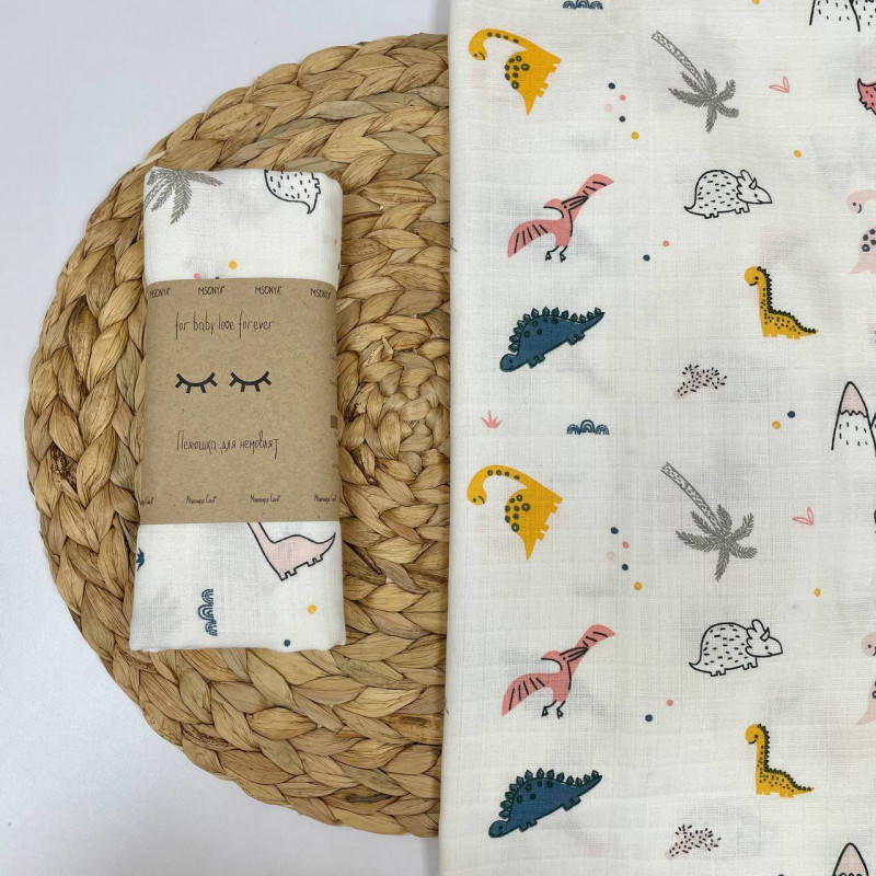 

Пеленка муслин Дино малыши