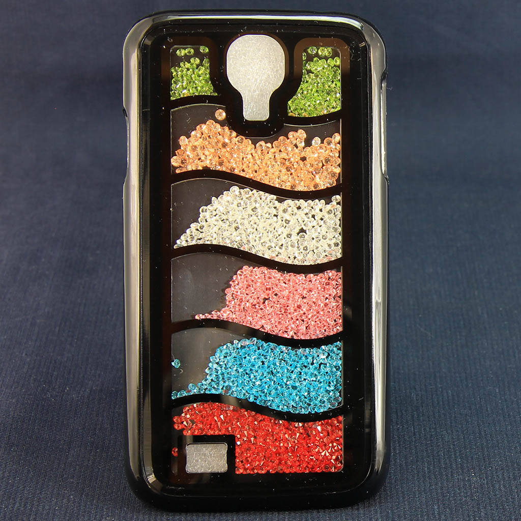 

Чехол-накладка для Samsung Galaxy S4, i9500, с камнями SWAROWSKI, 3 /case/кейс /самсунг галакси