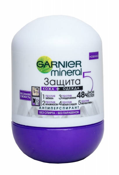 

Кульковий Дезодорант Garnier жіночий Захист 5, весняна свіжість. 50мл.