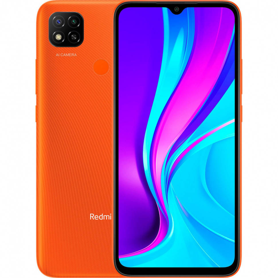 

Xiaomi Redmi 9C 4/128GB no NFC Sunrise Orange EU, Оранжевый