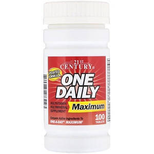 

Витамины и минералы 21st Century One Daily Maximum Multivitamin Multimineral (100 таблеток.)