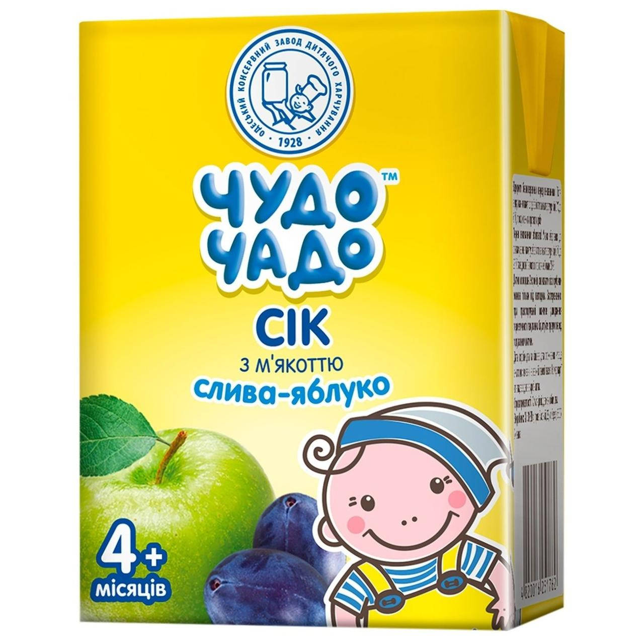 

Детский сок Чудо-чадо , 200мл Сливово-яблочный