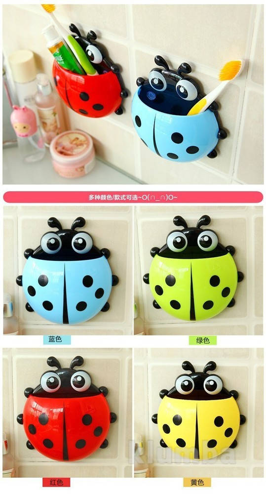 

Держатель зубных щеток и паст для ванной божья коровка