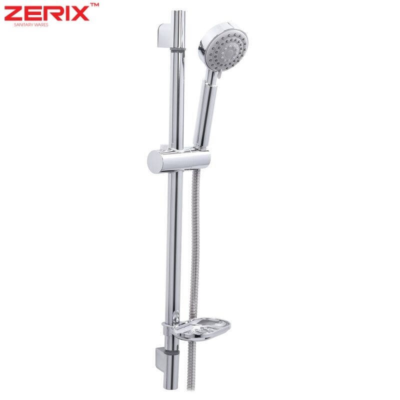 

Душевая стойка с лейкой и шлангом Zerix Bar 01, Хром