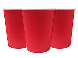 

Бумажные одноразовые стаканчики красные набор 10 штук, Красный