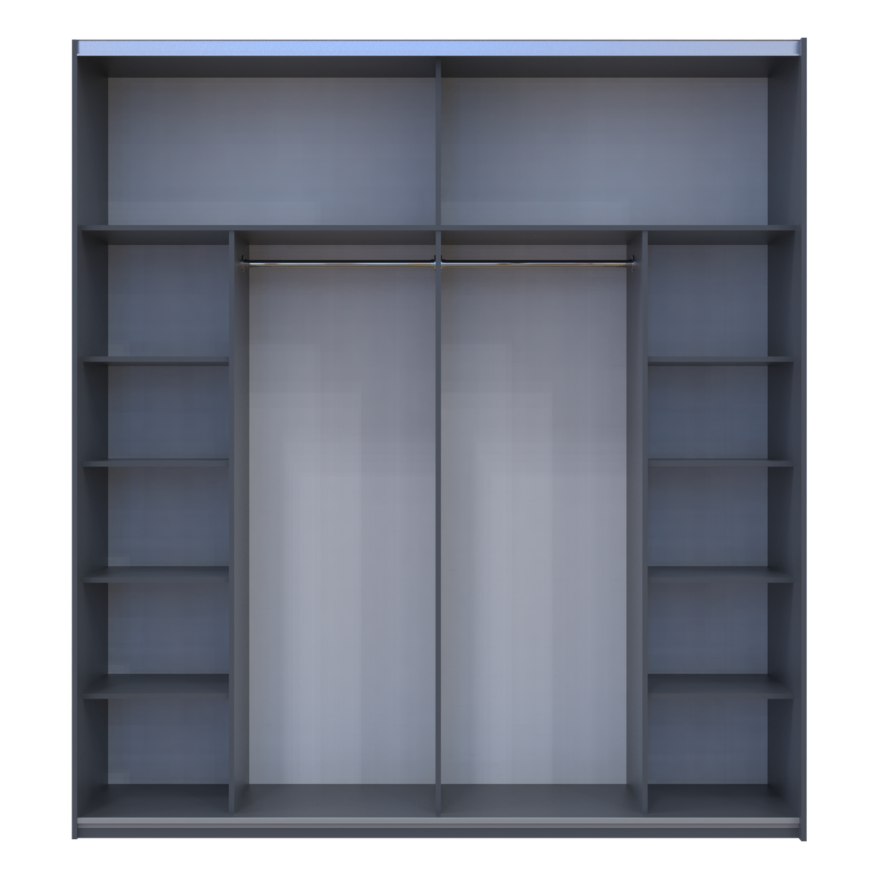 Шафа купе Doros G-Caiser Графіт/Графіт вставка Дуб Евок 2 ДСП /5 частин 220х60х240 (44900285) 3