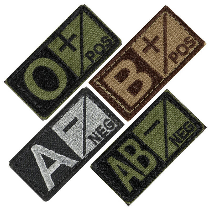 

Шеврон патч группы крови Condor BLOOD TYPE PATCH 229 4 (AB+), Олива (Olive)