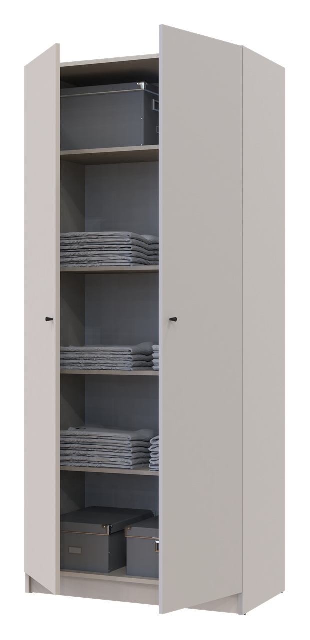 Шафа для одягу Doros Promo з полицями Кашемір 2 ДСП 90х48х204 (80737670) 6