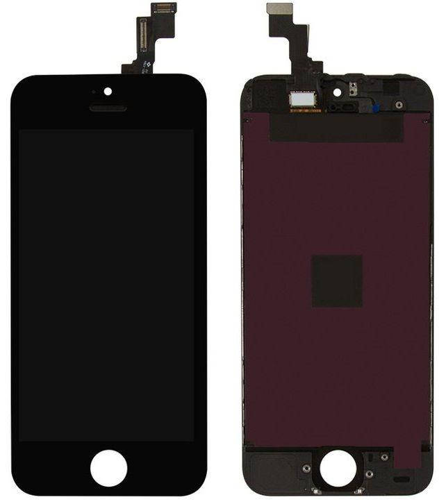 

Дисплей Apple iPhone 5S, iPhone SE с тачскрином и рамкой, Retina IPS оригинал, черный